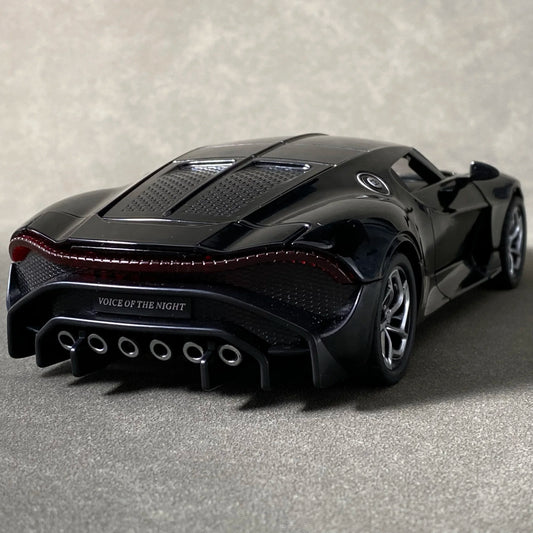 Bugatti La Voiture Noire 1:24 – ekskluzywny hipersamochód model z LED