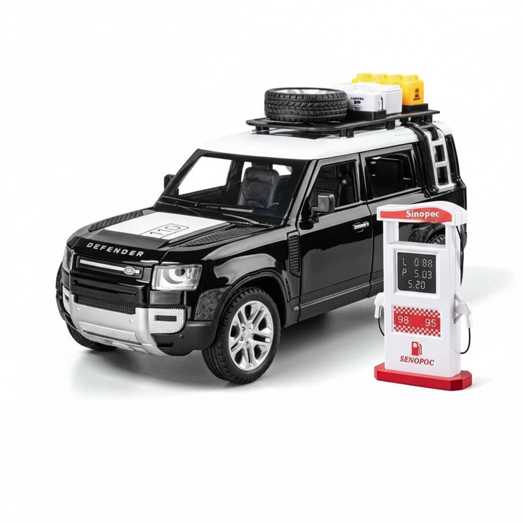 Land Rover Defender 1:24 – terenowy klasyk model kolekcjonerski z LED