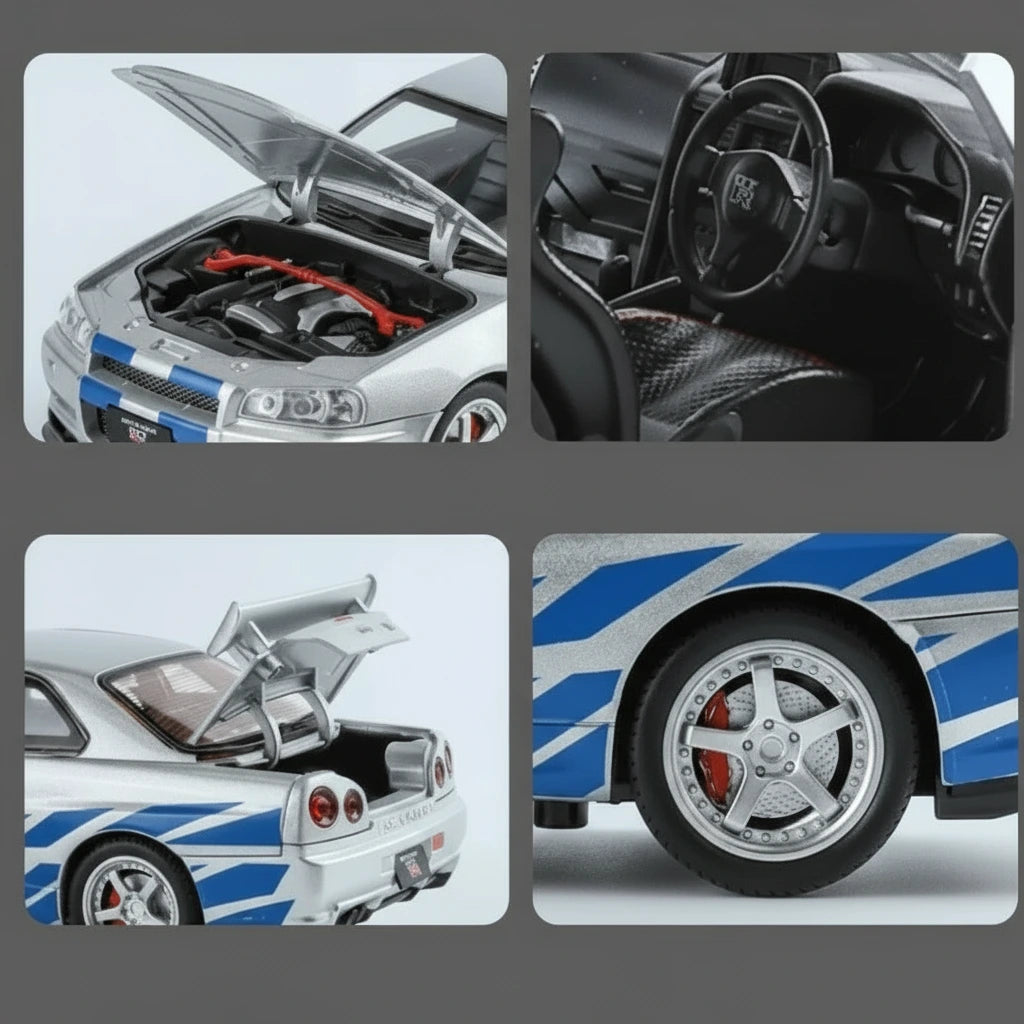 Model Nissan Skyline GT-R R34 1:24