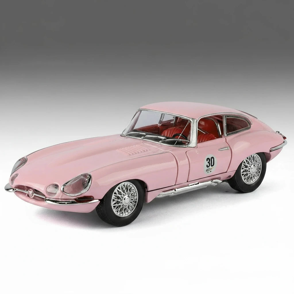 Jaguar E-Type 1:24 – metalowy model kolekcjonerski z oświetleniem LED