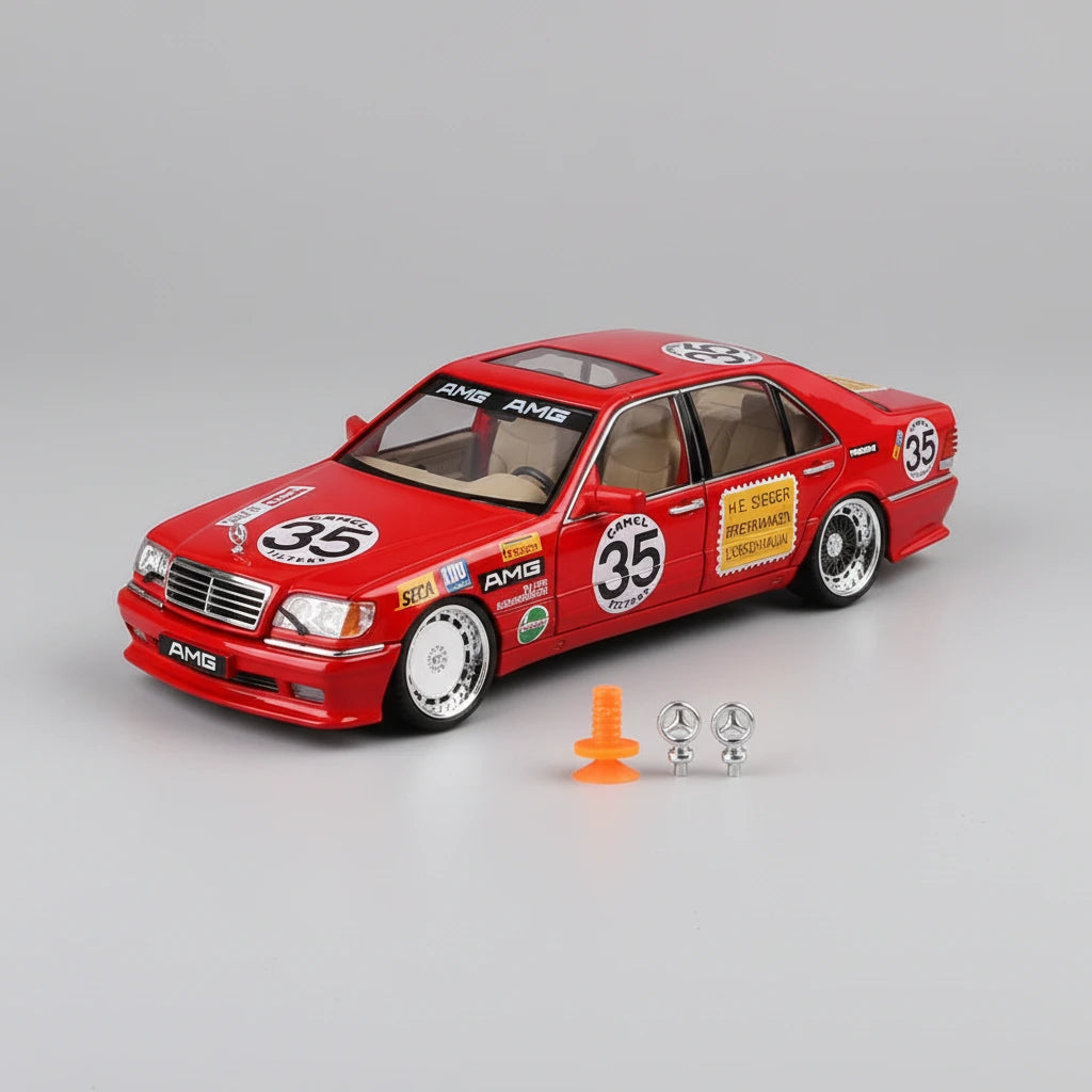 Mercedes-Benz W140 320SEL Modified 1:24 – tuningowany klasyk model z LED