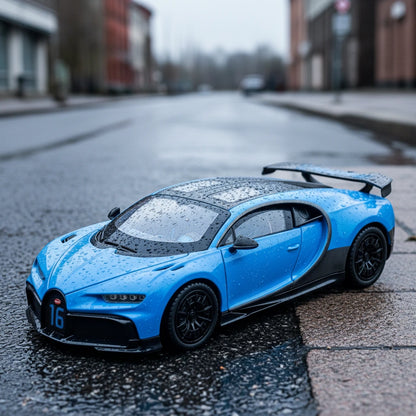 Bugatti Chiron 1:24 – hipersamochód model kolekcjonerski z LED