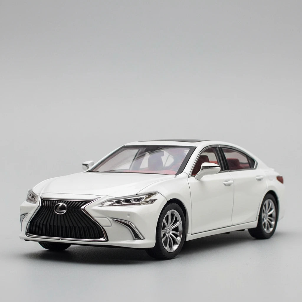 Lexus ES300 1:24 – elegancka limuzyna metalowy model kolekcjonerski z LED