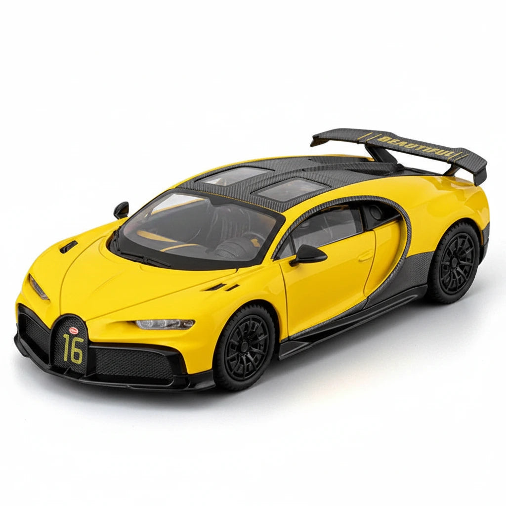 Bugatti Chiron 1:24 – hipersamochód model kolekcjonerski z LED