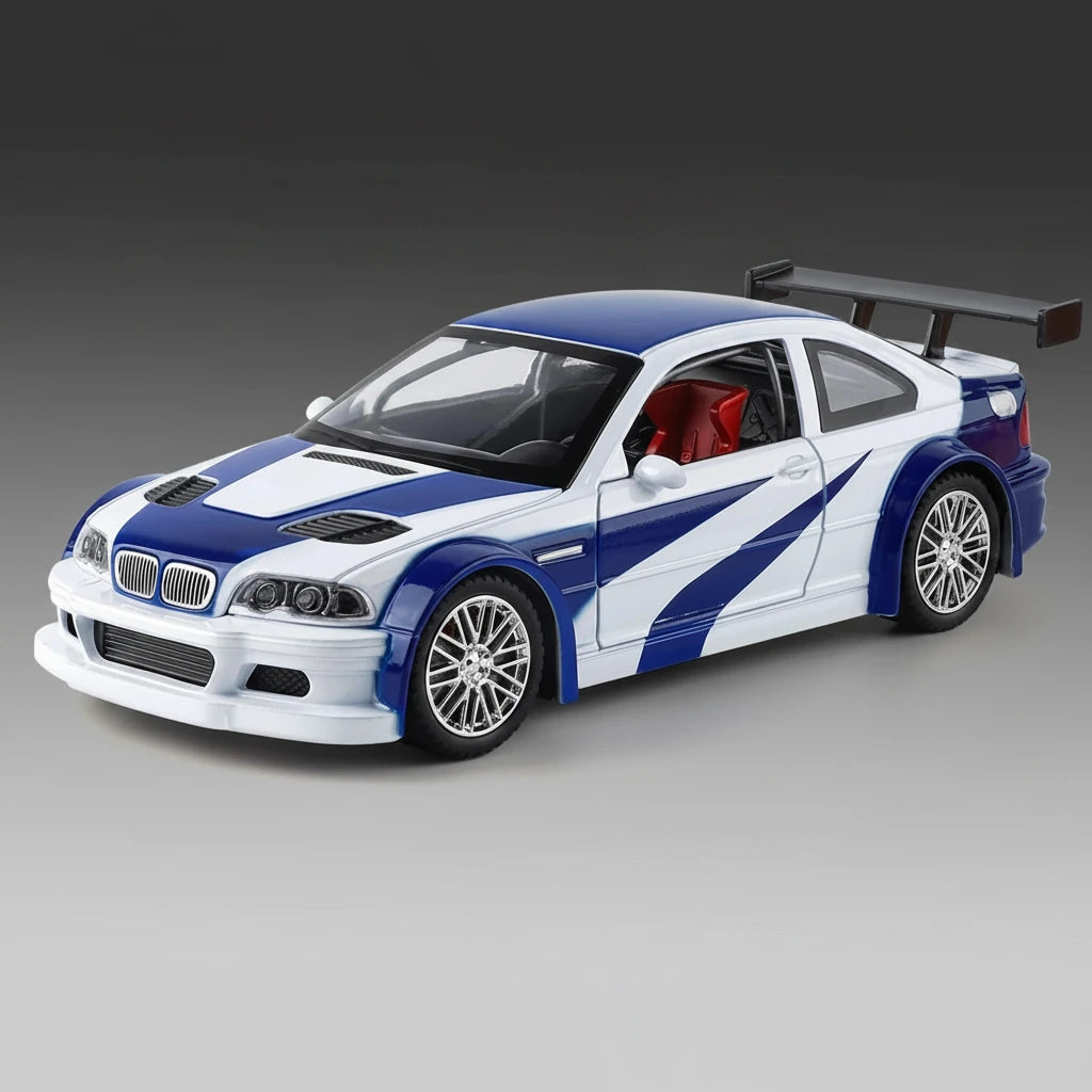 BMW M3 GTR (E46) 1:24 – kultowy model wyścigowy z LED