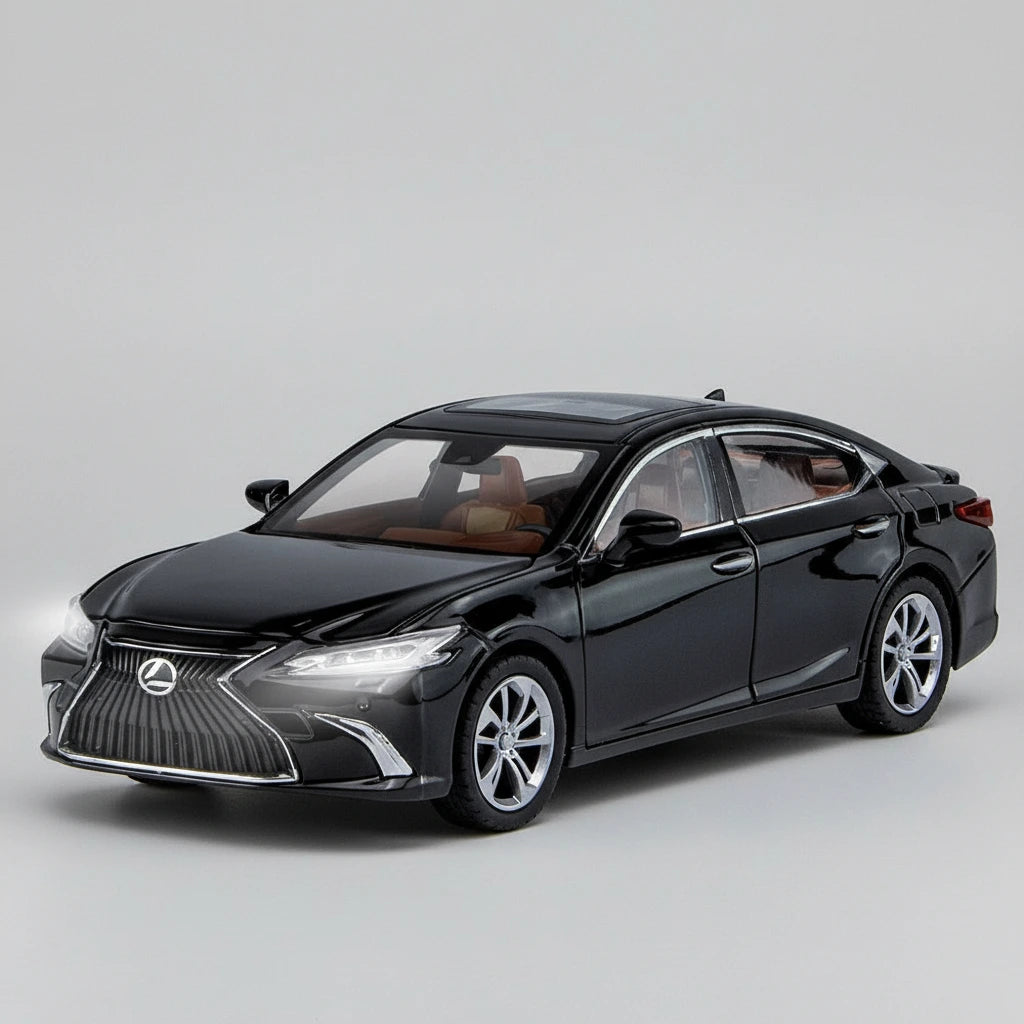 Lexus ES300 1:24 – elegancka limuzyna metalowy model kolekcjonerski z LED