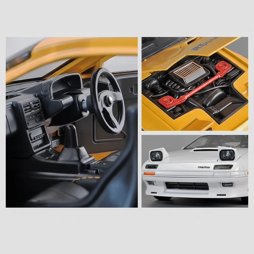 Mazda RX-7 1:24 – kultowy JDM model kolekcjonerski z LED