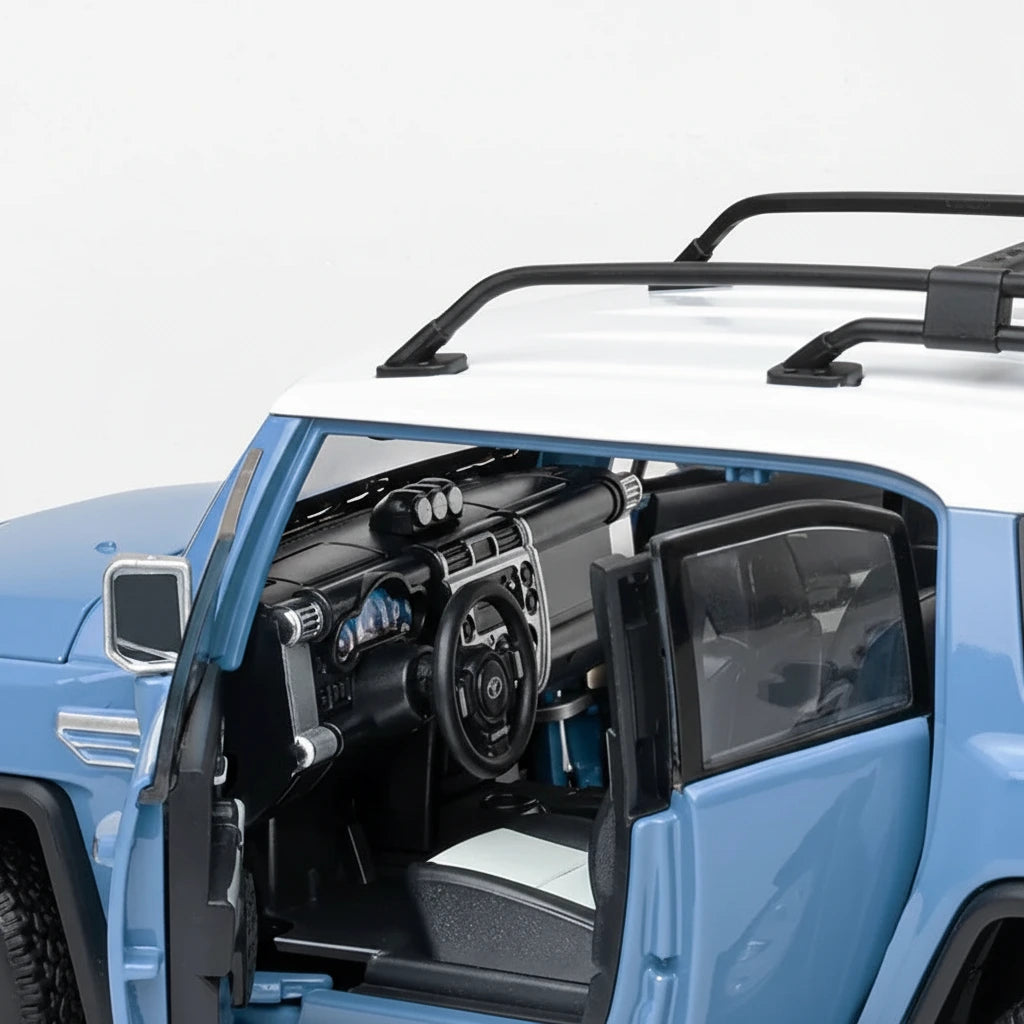 Toyota FJ Cruiser 1:24 – terenowy SUV metalowy model kolekcjonerski z LED