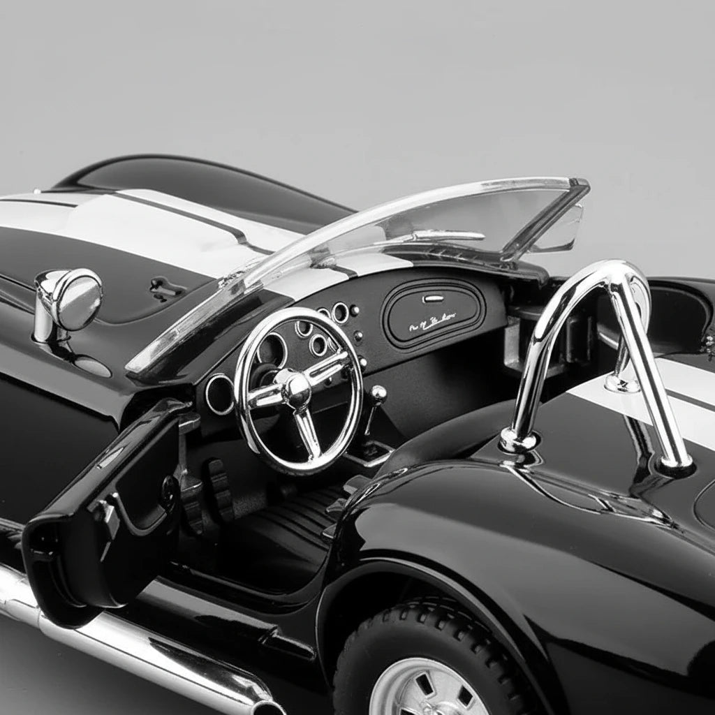 Shelby Cobra 1965 1:24 – klasyczny roadster model kolekcjonerski z LED