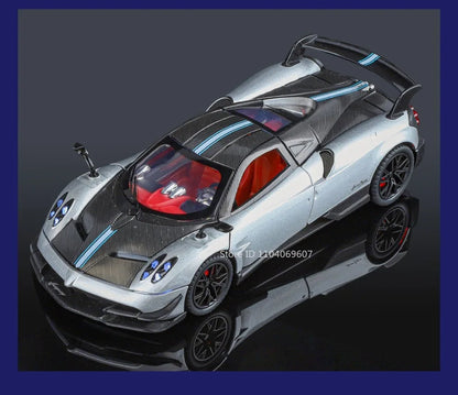 Pagani Huayra 1:24 – metalowy model kolekcjonerski z oświetleniem LED