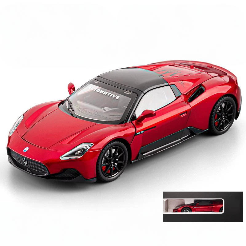 Maserati MC20 1:24 – metalowy model kolekcjonerski z oświetleniem LED