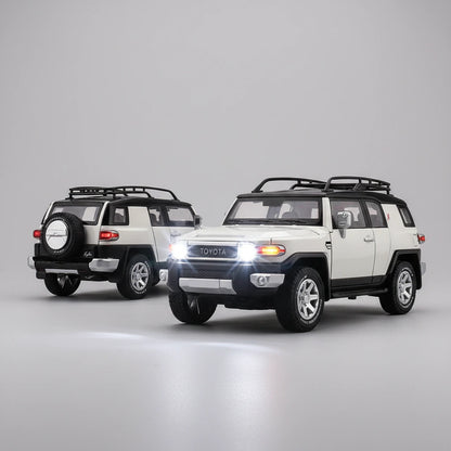 Toyota FJ Cruiser 1:24 – terenowy SUV metalowy model kolekcjonerski z LED