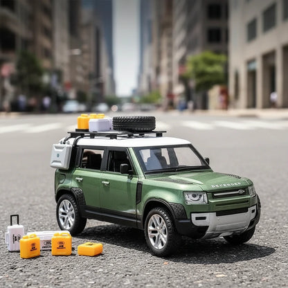 Land Rover Defender 1:24 – terenowy klasyk model kolekcjonerski z LED