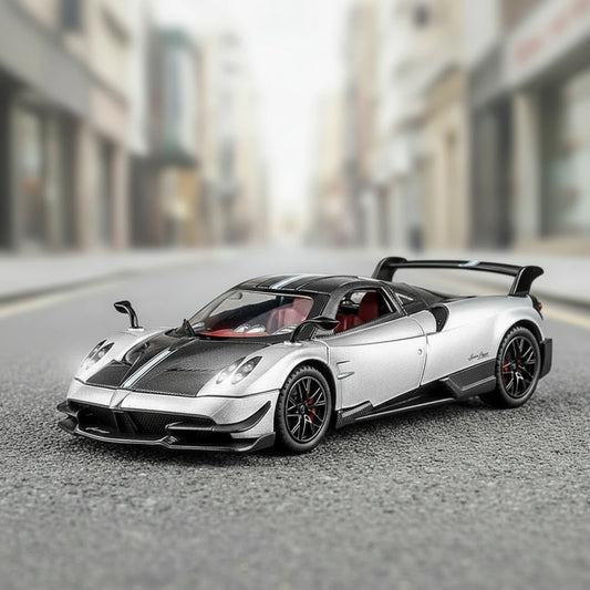 Pagani Huayra 1:24 – metalowy model kolekcjonerski z oświetleniem LED