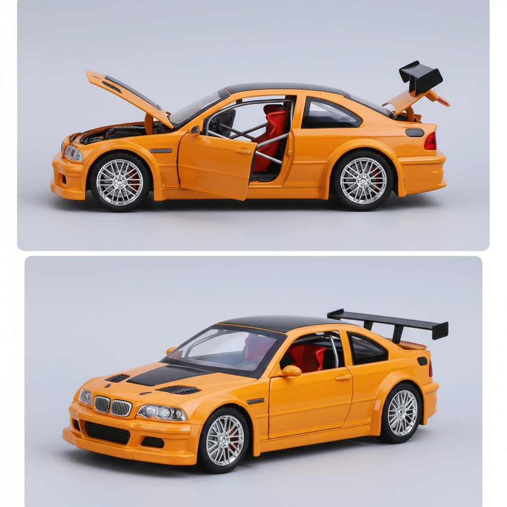 BMW M3 GTR (E46) 1:24 – kultowy model wyścigowy z LED