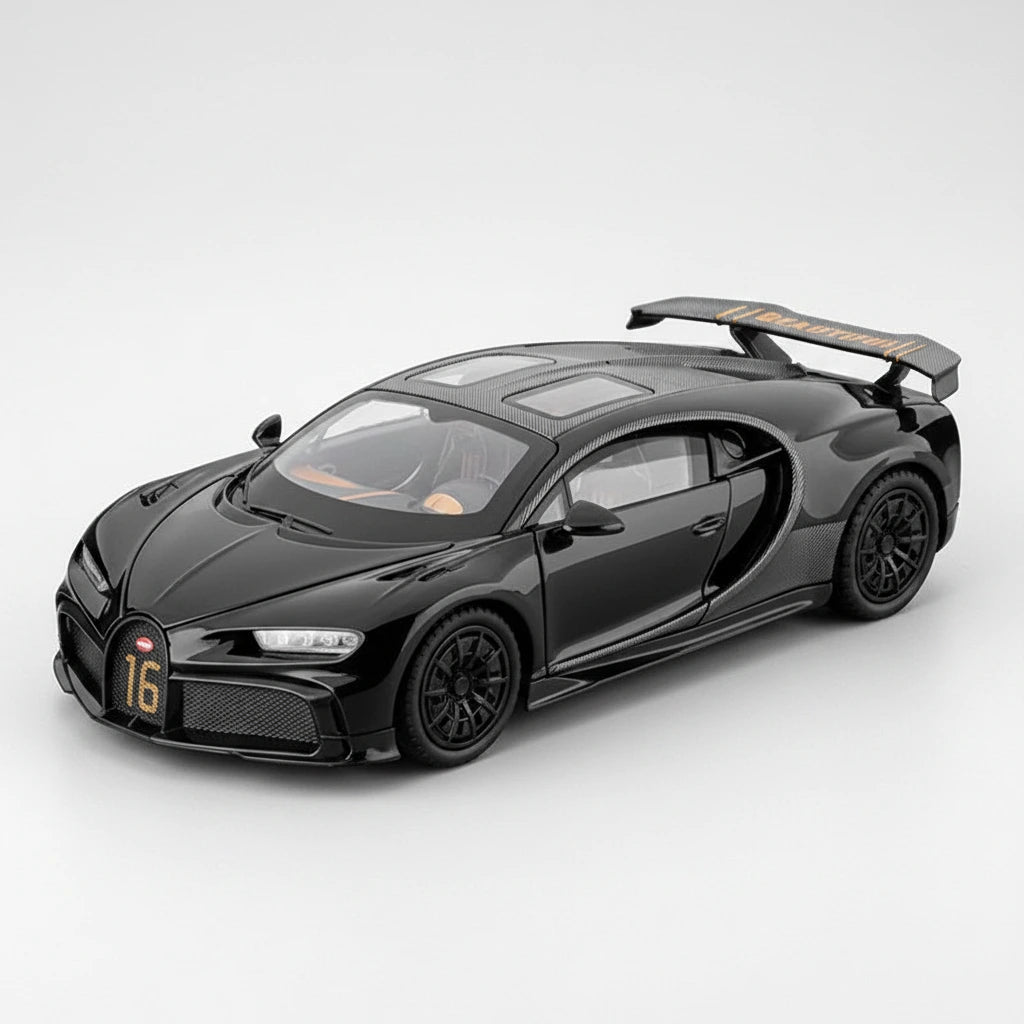 Bugatti Chiron 1:24 – hipersamochód model kolekcjonerski z LED