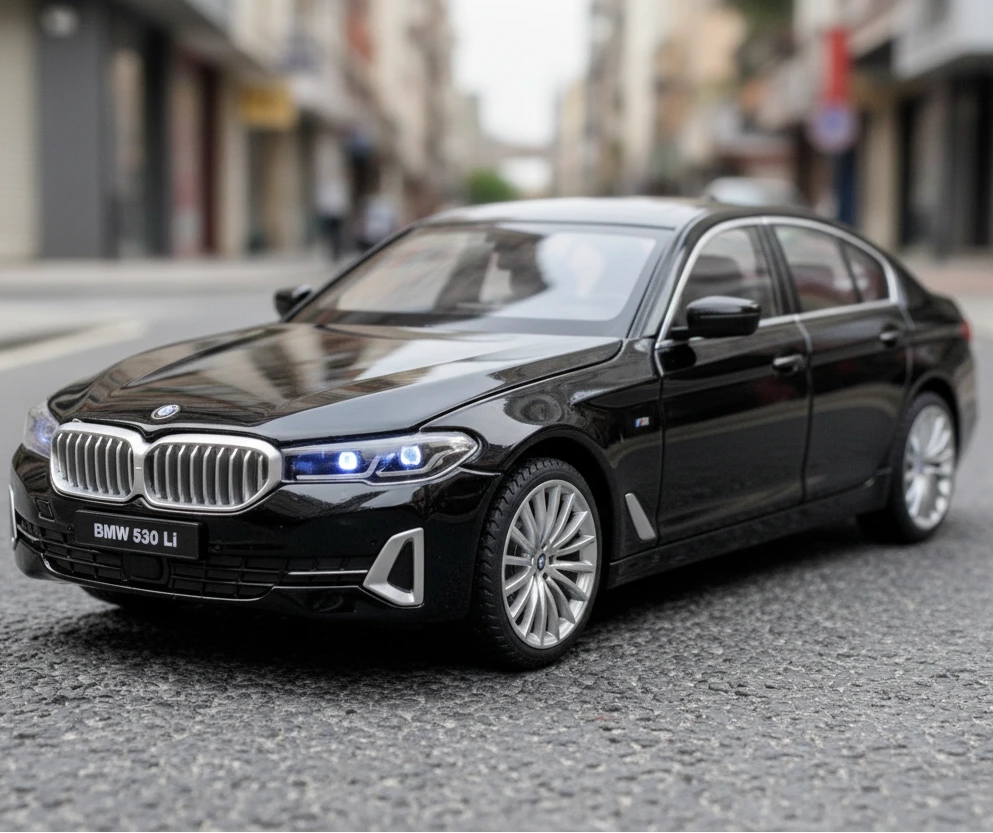 BMW 530Li 1:24 – luksusowy metalowy model kolekcjonerski z LED