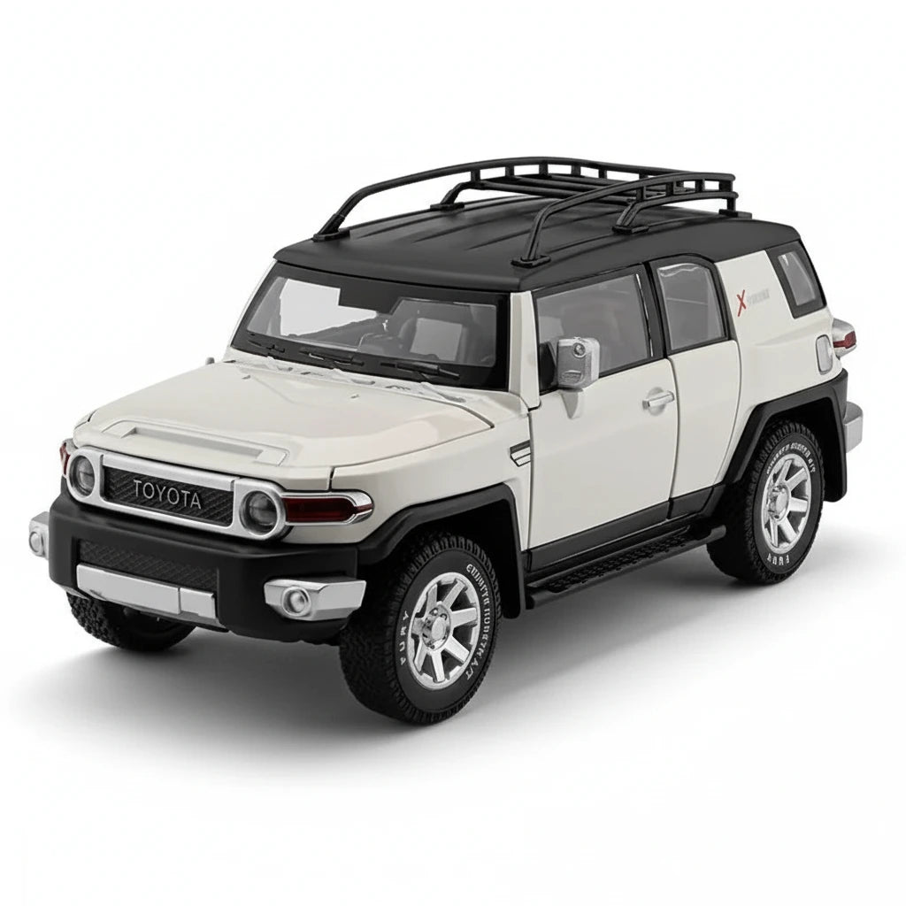 Toyota FJ Cruiser 1:24 – terenowy SUV metalowy model kolekcjonerski z LED