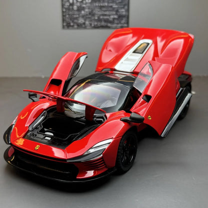 Ferrari Daytona SP3 1:24 – limitowany hipersamochód model kolekcjonerski z LED