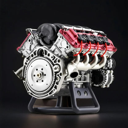 Dynamiczny silnik V8 RC – model spalinowy do samodzielnego montażu