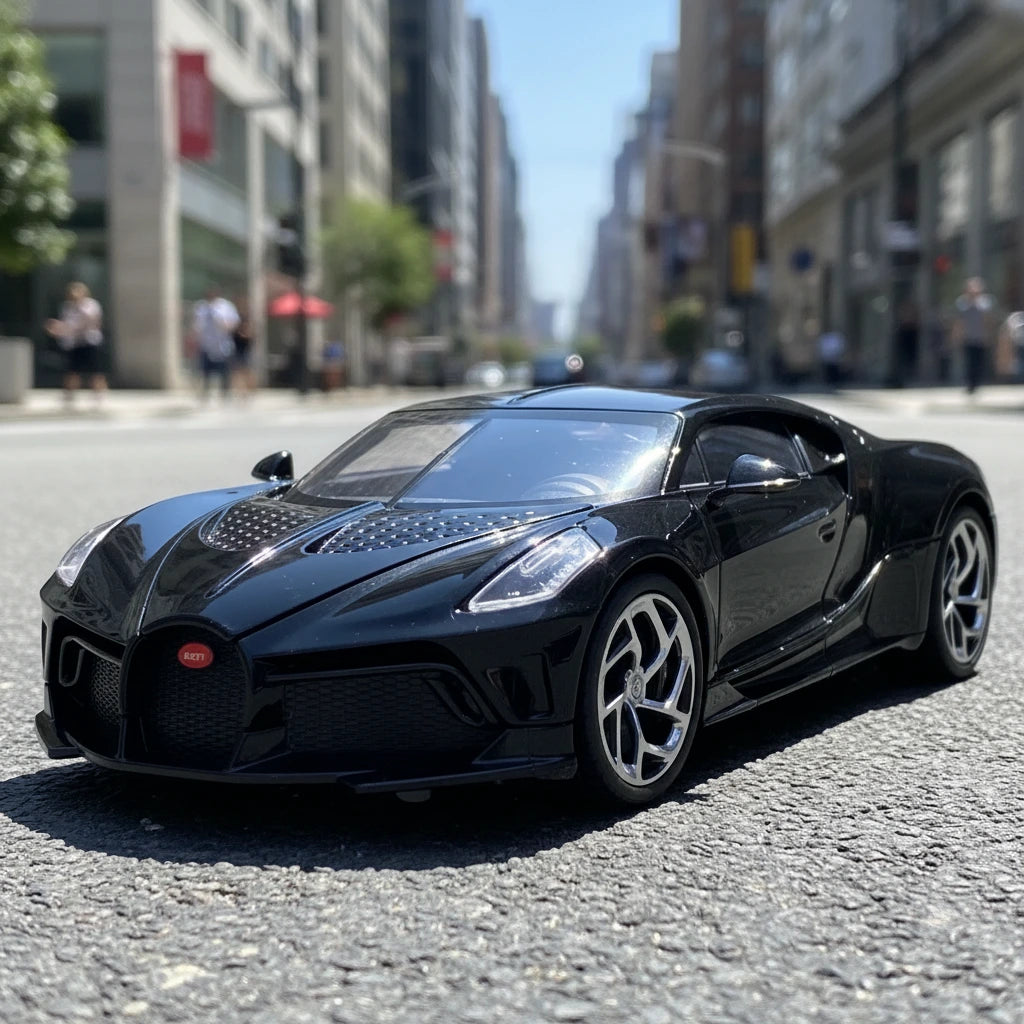 Bugatti La Voiture Noire 1:24 – ekskluzywny hipersamochód model z LED