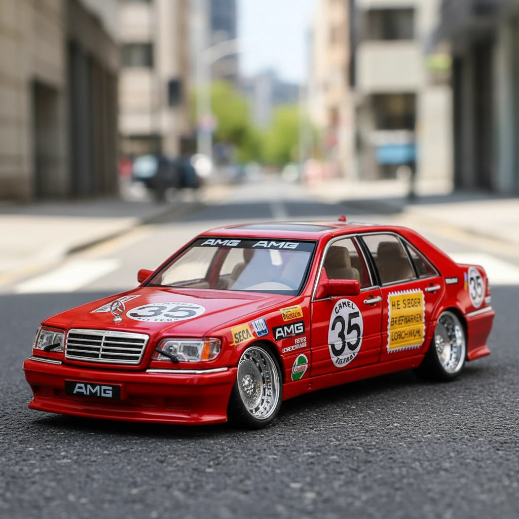 Mercedes-Benz W140 320SEL Modified 1:24 – tuningowany klasyk model z LED