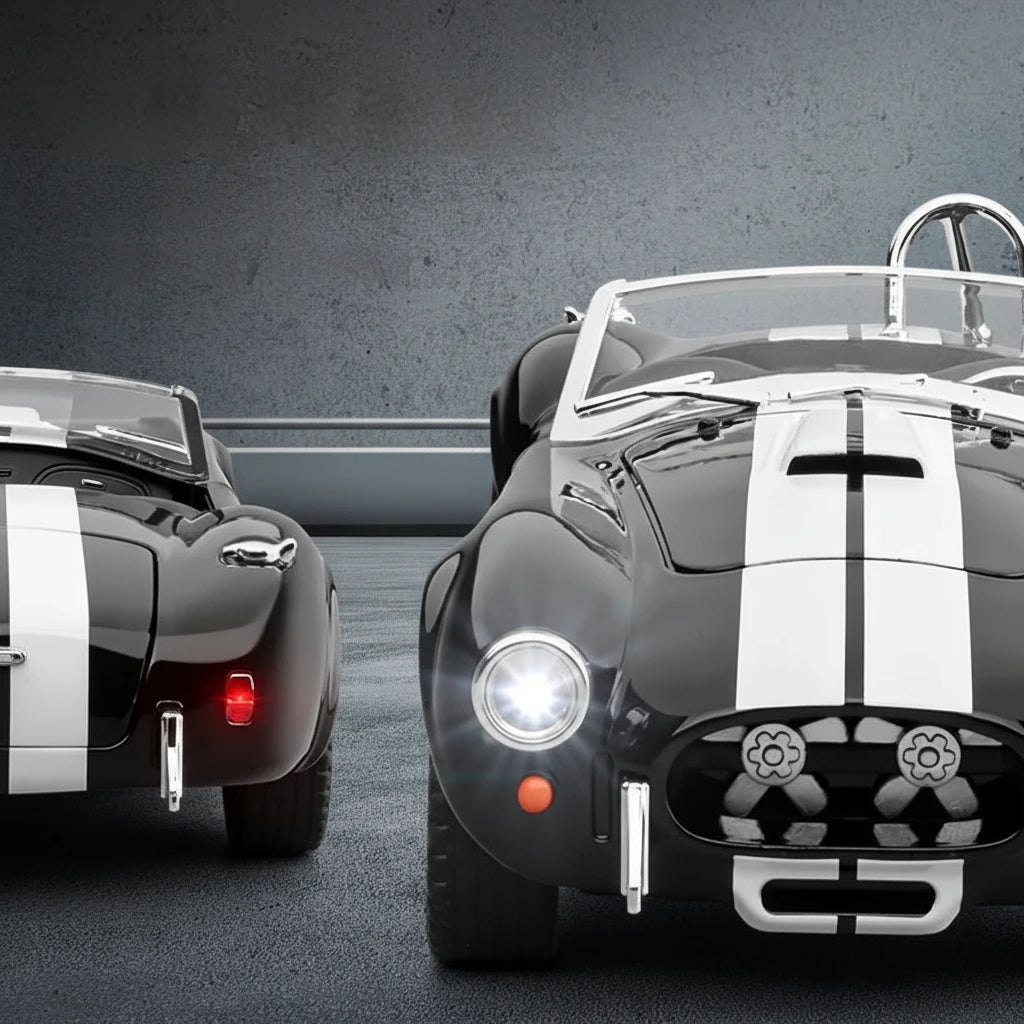 Shelby Cobra 1965 1:24 – klasyczny roadster model kolekcjonerski z LED