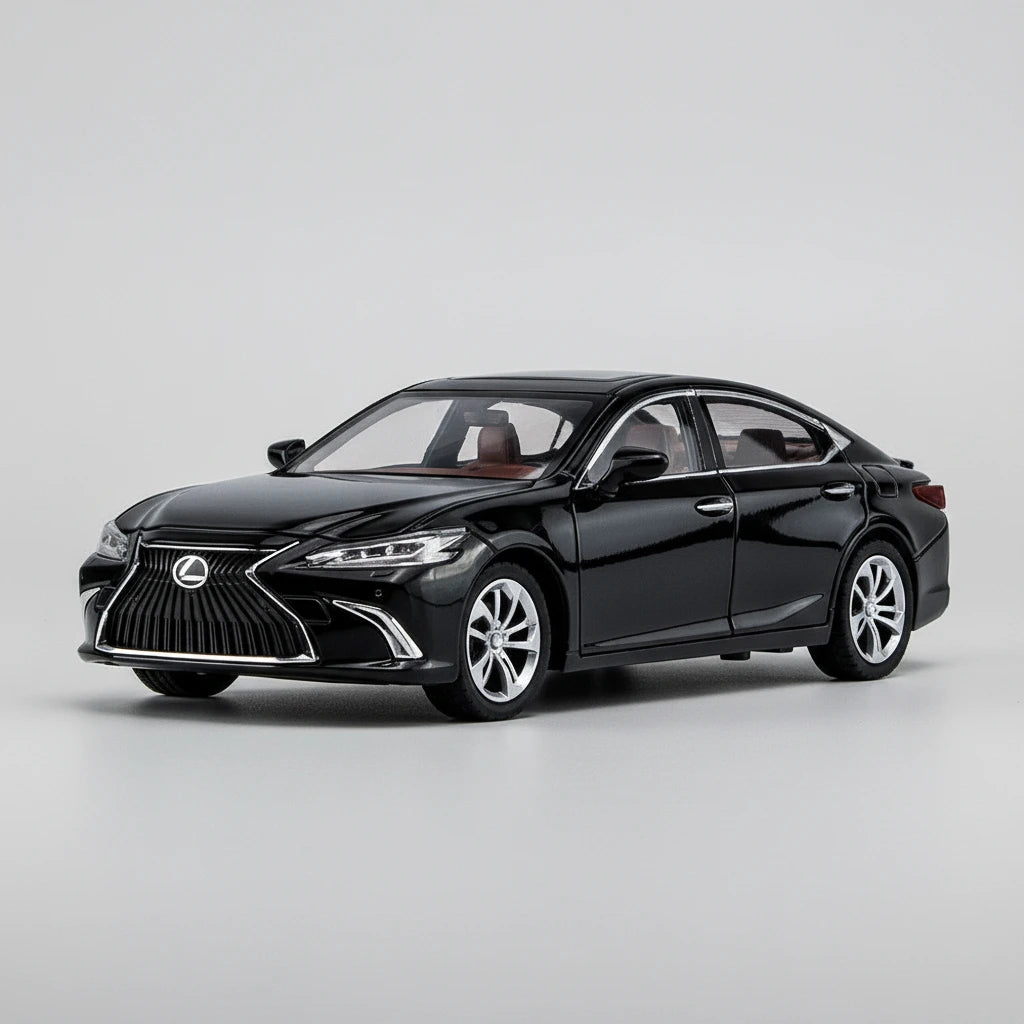 Lexus ES300 1:24 – elegancka limuzyna metalowy model kolekcjonerski z LED