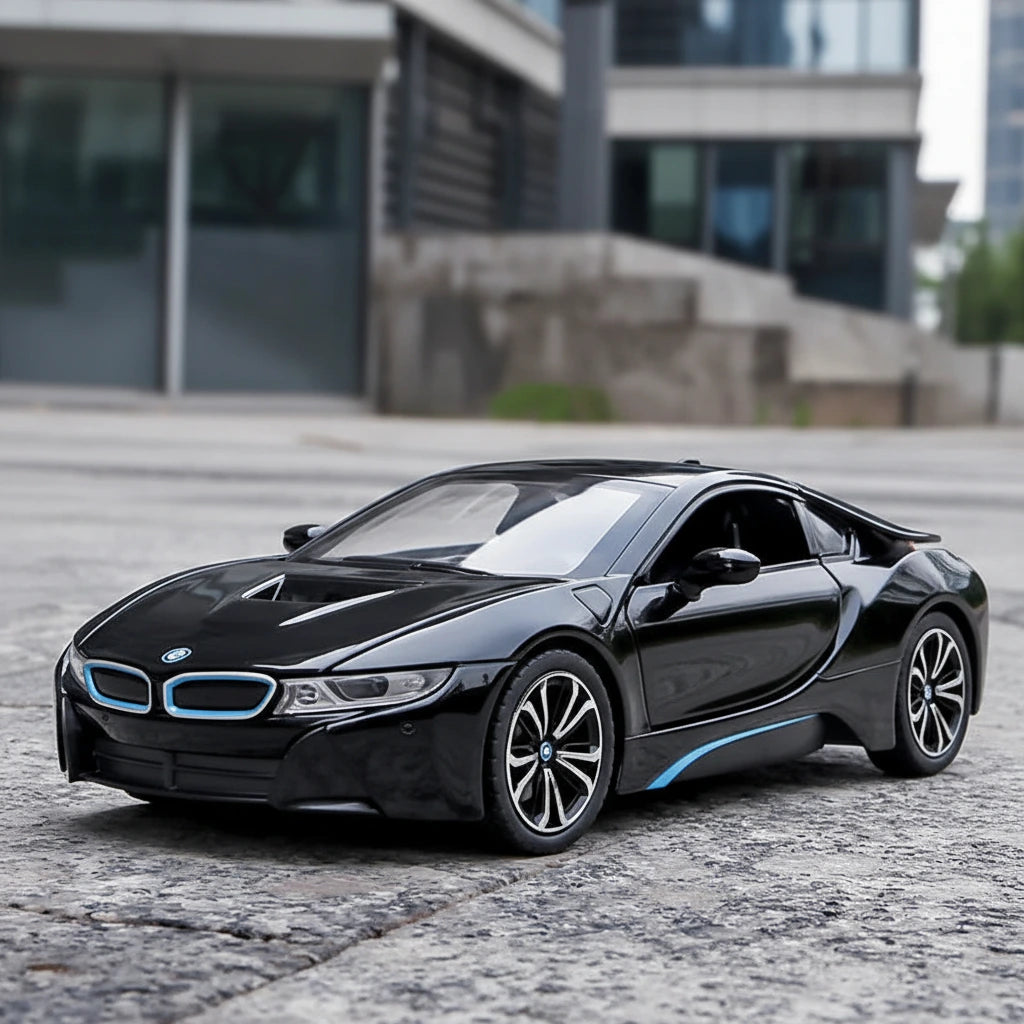 BMW i8 1:24 – futurystyczny sportowy model kolekcjonerski z LED
