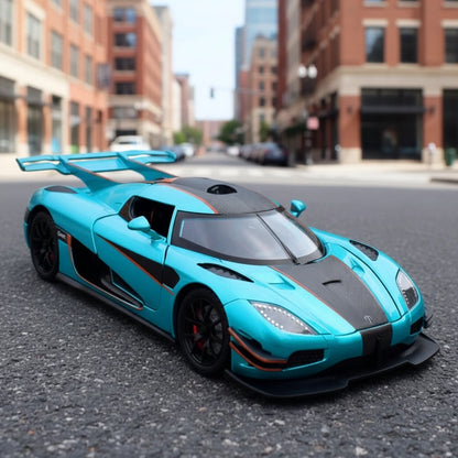 Koenigsegg One:1 1:24 – ekstremalny hipersamochód model kolekcjonerski z LED