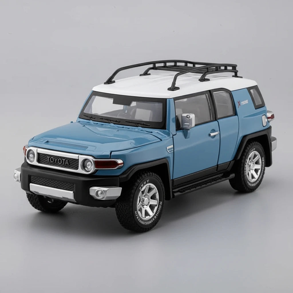 Toyota FJ Cruiser 1:24 – terenowy SUV metalowy model kolekcjonerski z LED