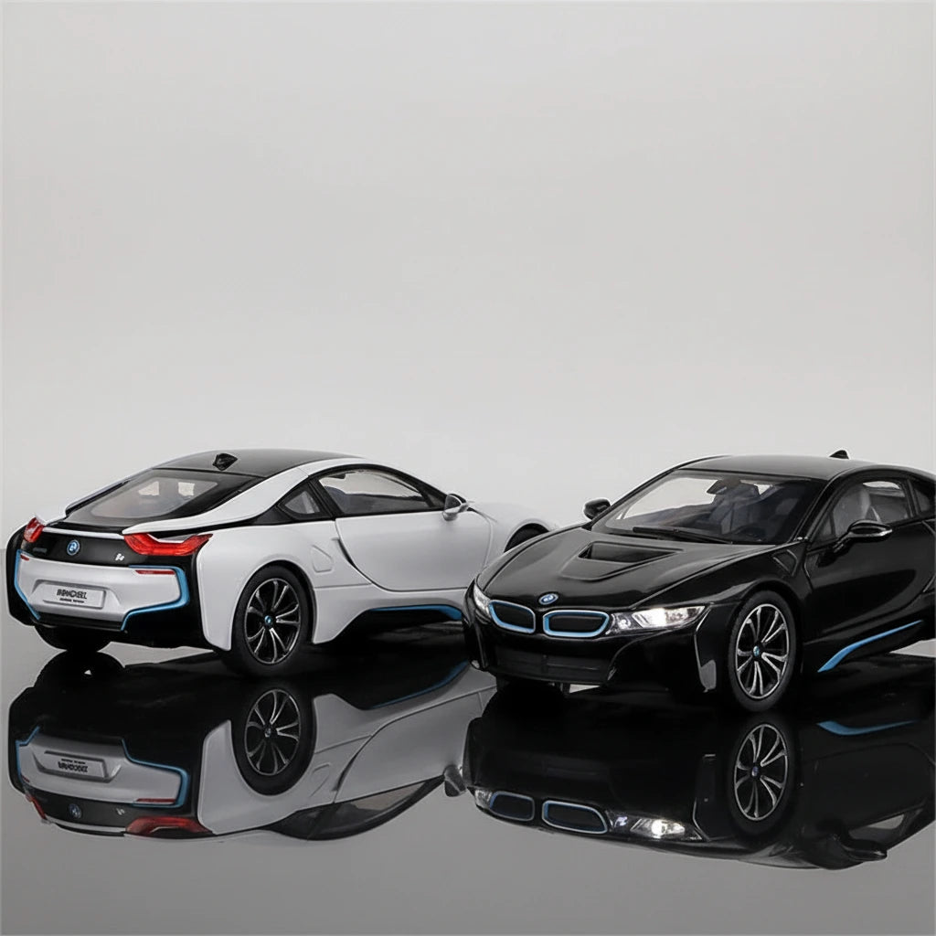 BMW i8 1:24 – futurystyczny sportowy model kolekcjonerski z LED
