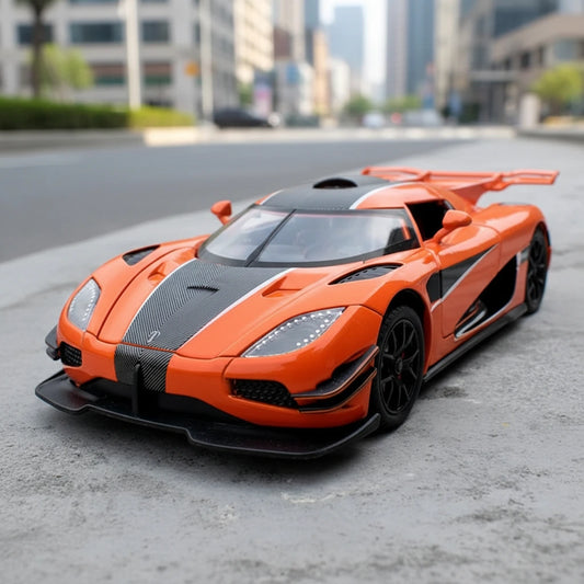 Koenigsegg One:1 1:24 – ekstremalny hipersamochód model kolekcjonerski z LED
