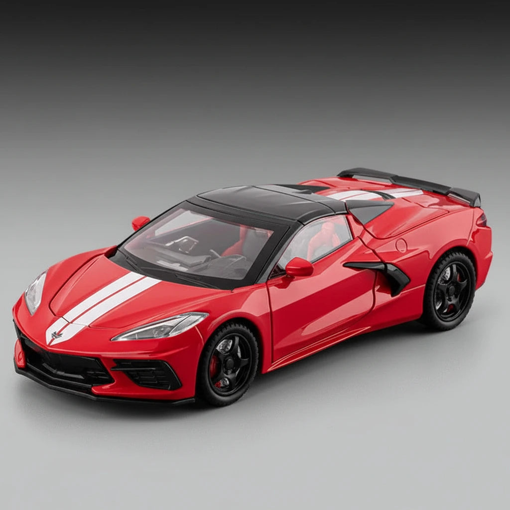 Chevrolet Corvette C8 1:24 – nowoczesny supercar model z LED