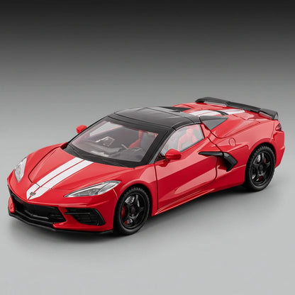 Chevrolet Corvette C8 1:24 – nowoczesny supercar model z LED