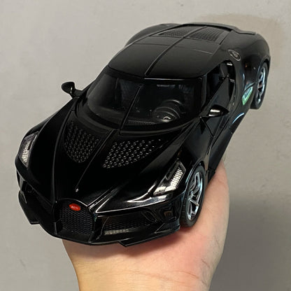 Bugatti La Voiture Noire 1:24 – ekskluzywny hipersamochód model z LED