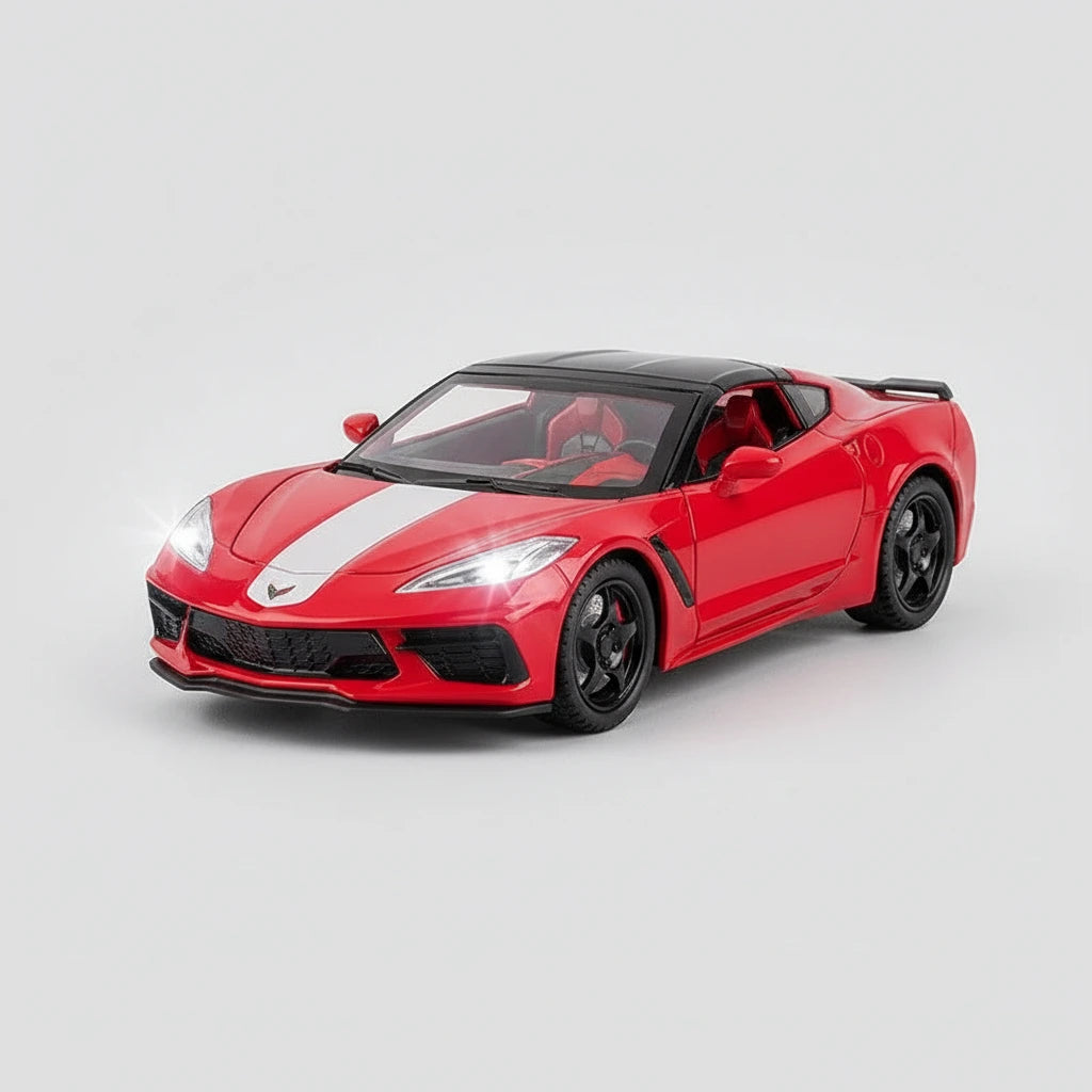 Chevrolet Corvette C8 1:24 – nowoczesny supercar model z LED