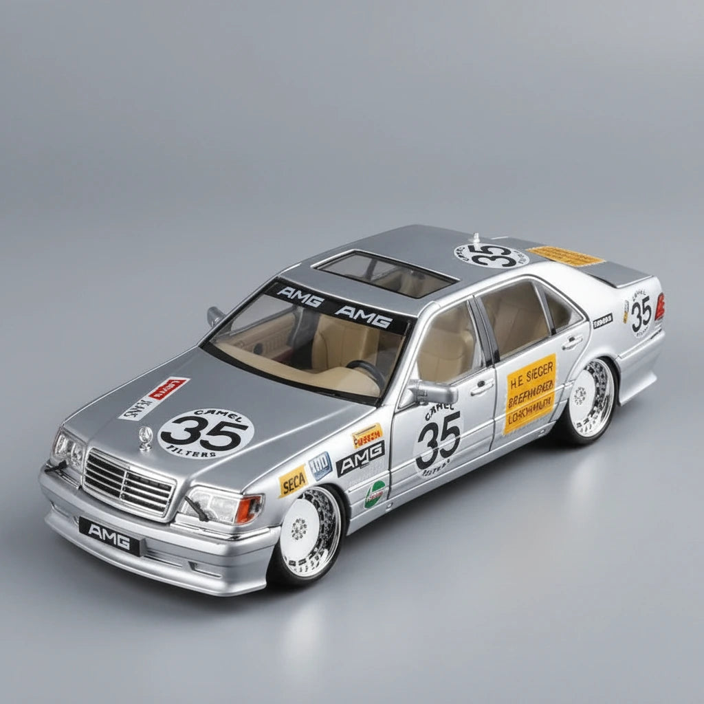 Mercedes-Benz W140 320SEL Modified 1:24 – tuningowany klasyk model z LED