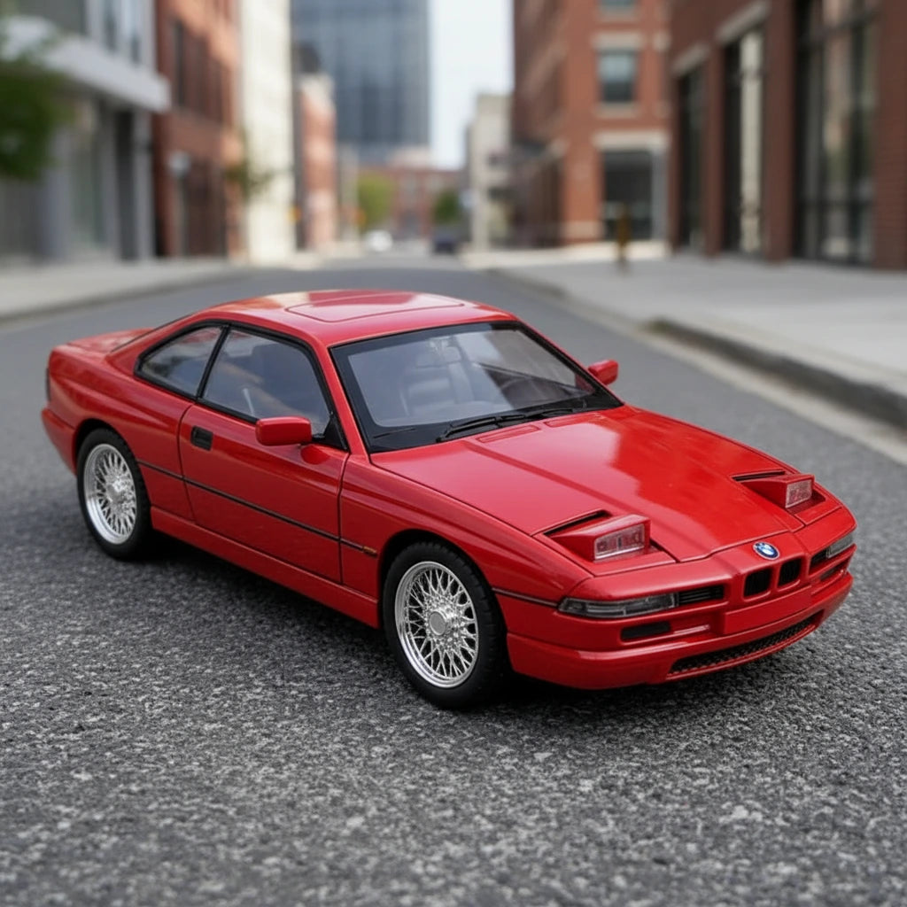 BMW 850CSi E31 1:24 – luksusowe coupe model kolekcjonerski z LED