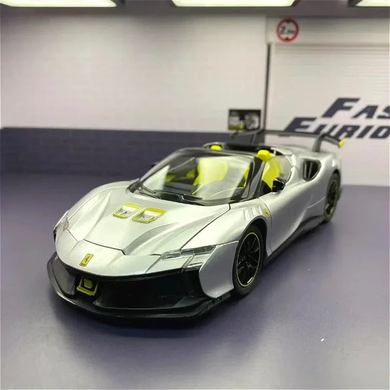 Ferrari SF90 XX 1:24 – ekstremalny hipersamochód model kolekcjonerski z LED