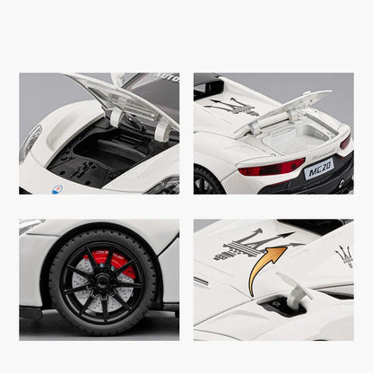 Maserati MC20 1:24 – metalowy model kolekcjonerski z oświetleniem LED