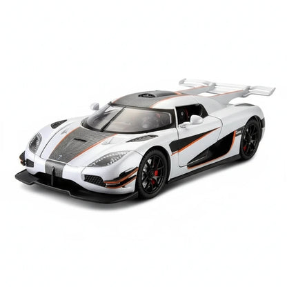 Koenigsegg One:1 1:24 – ekstremalny hipersamochód model kolekcjonerski z LED