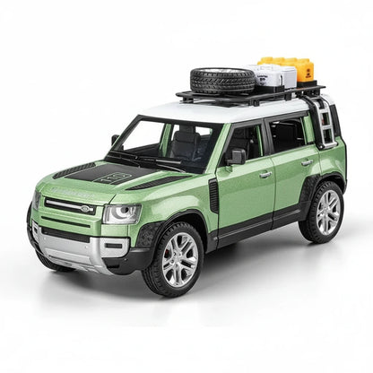 Land Rover Defender 1:24 – terenowy klasyk model kolekcjonerski z LED