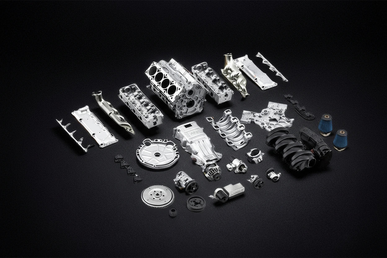Dynamiczny silnik V8 RC – model spalinowy do samodzielnego montażu