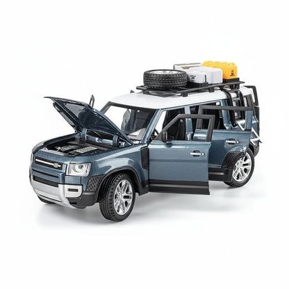 Land Rover Defender 1:24 – terenowy klasyk model kolekcjonerski z LED