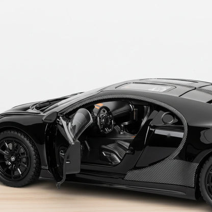 Bugatti Chiron 1:24 – hipersamochód model kolekcjonerski z LED