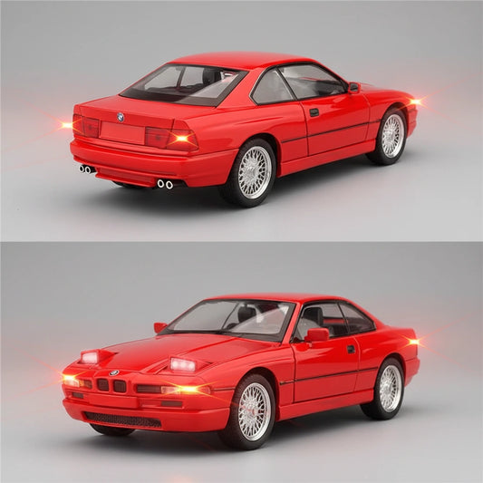BMW 850CSi E31 1:24 – luksusowe coupe model kolekcjonerski z LED