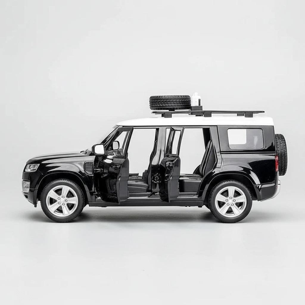 Land Rover Defender 1:24 – terenowy klasyk model kolekcjonerski z LED