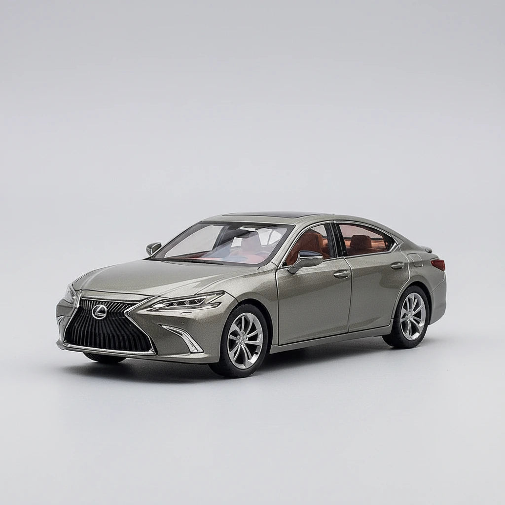 Lexus ES300 1:24 – elegancka limuzyna metalowy model kolekcjonerski z LED