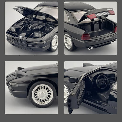 BMW 850CSi E31 1:24 – luksusowe coupe model kolekcjonerski z LED